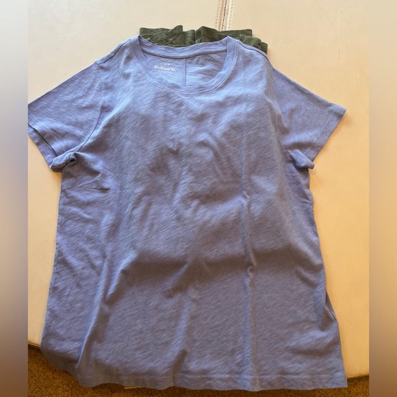 J. Crew Girlfriend Tee Collection - olive, Camel, Teal, rust size large - Picture 2 of 4